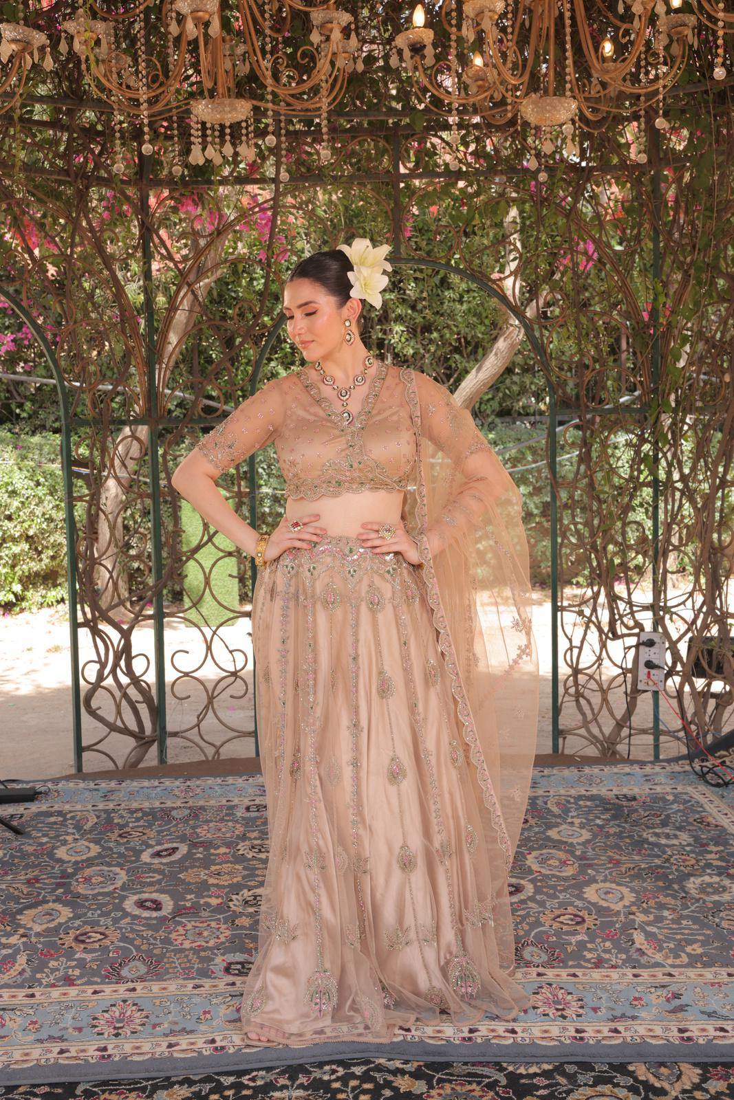 Chandbeli – A-Line Handcrafted Lehenga
