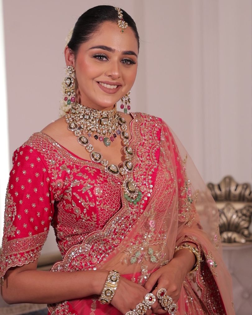 Rangroz – Fuchsia Pink Bridal Lehenga