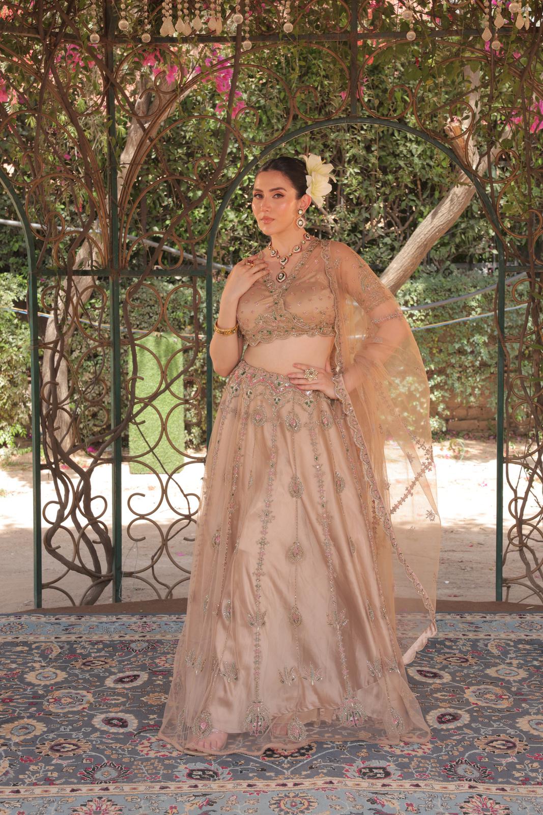 Chandbeli – A-Line Handcrafted Lehenga