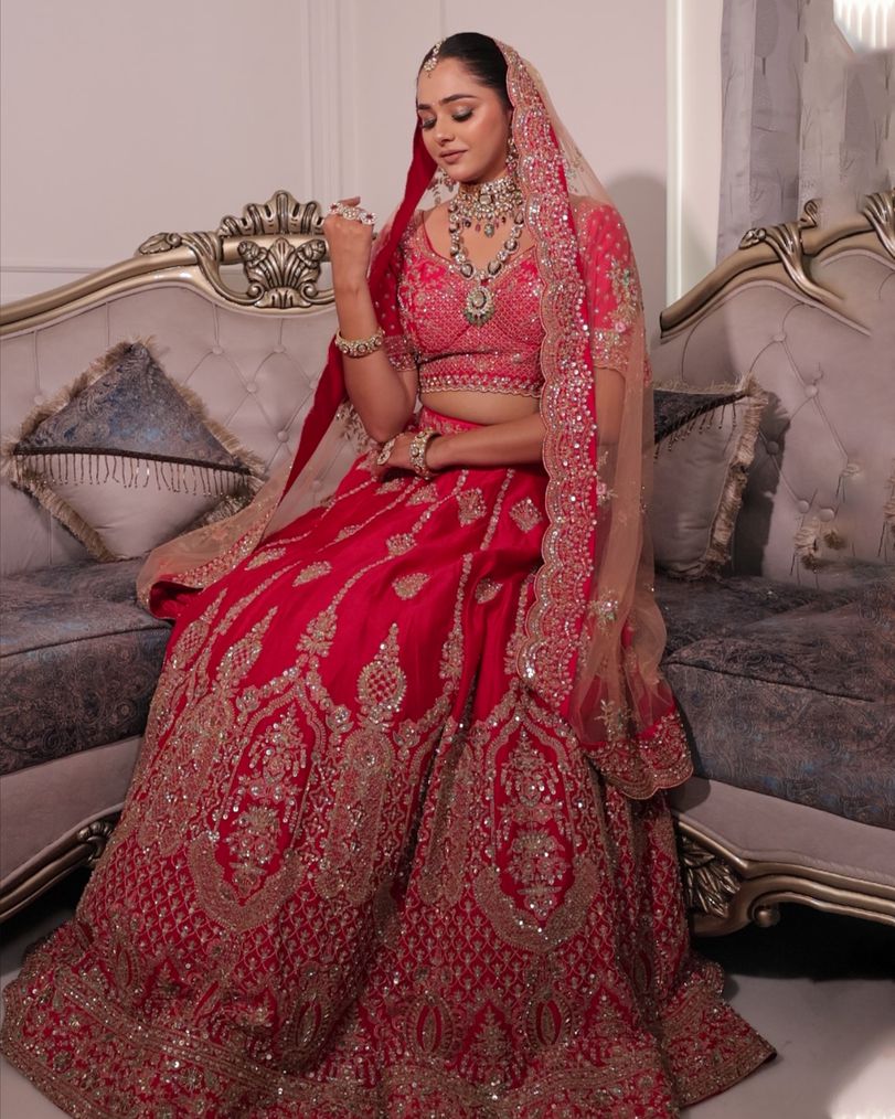 Rangroz – Fuchsia Pink Bridal Lehenga